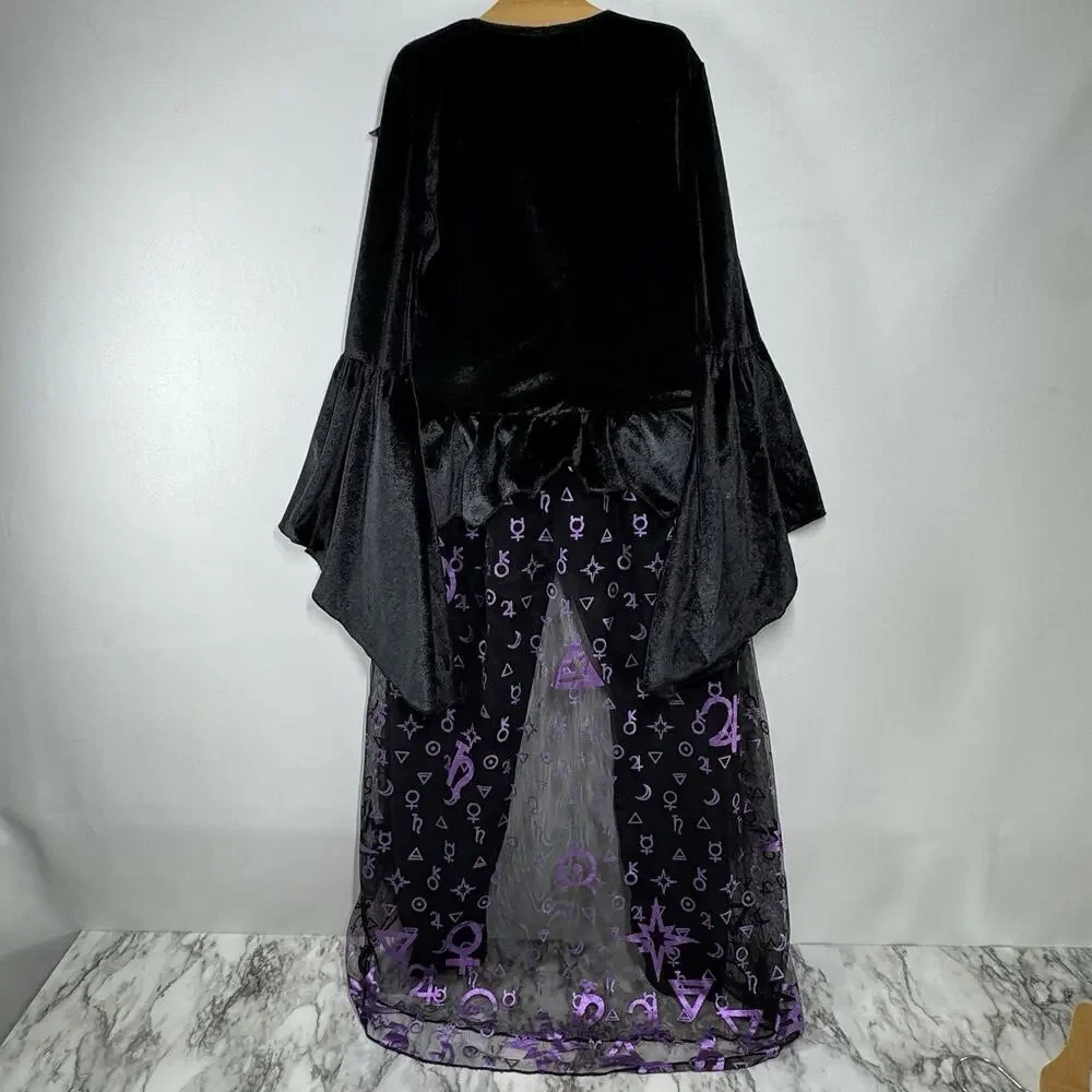 Spirit Dark Coven Witch Costume Academy Halloween Child Size 4-6 Tunic Leggings